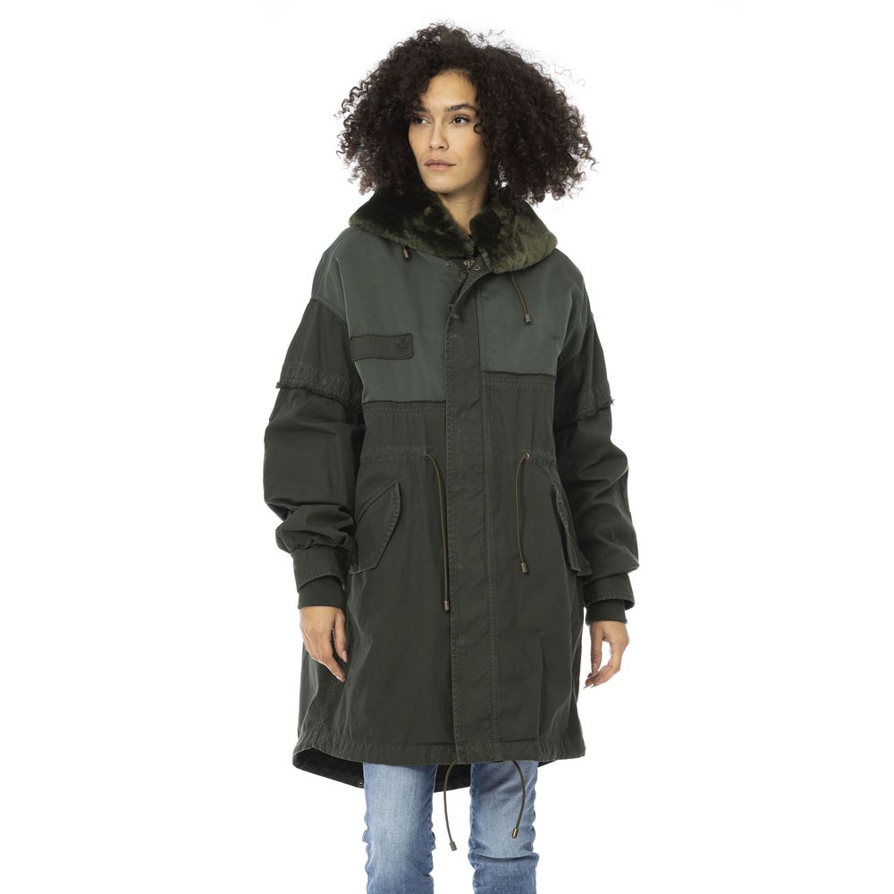 Mr&Mrs Italy Green Cotton Jackets & Coat