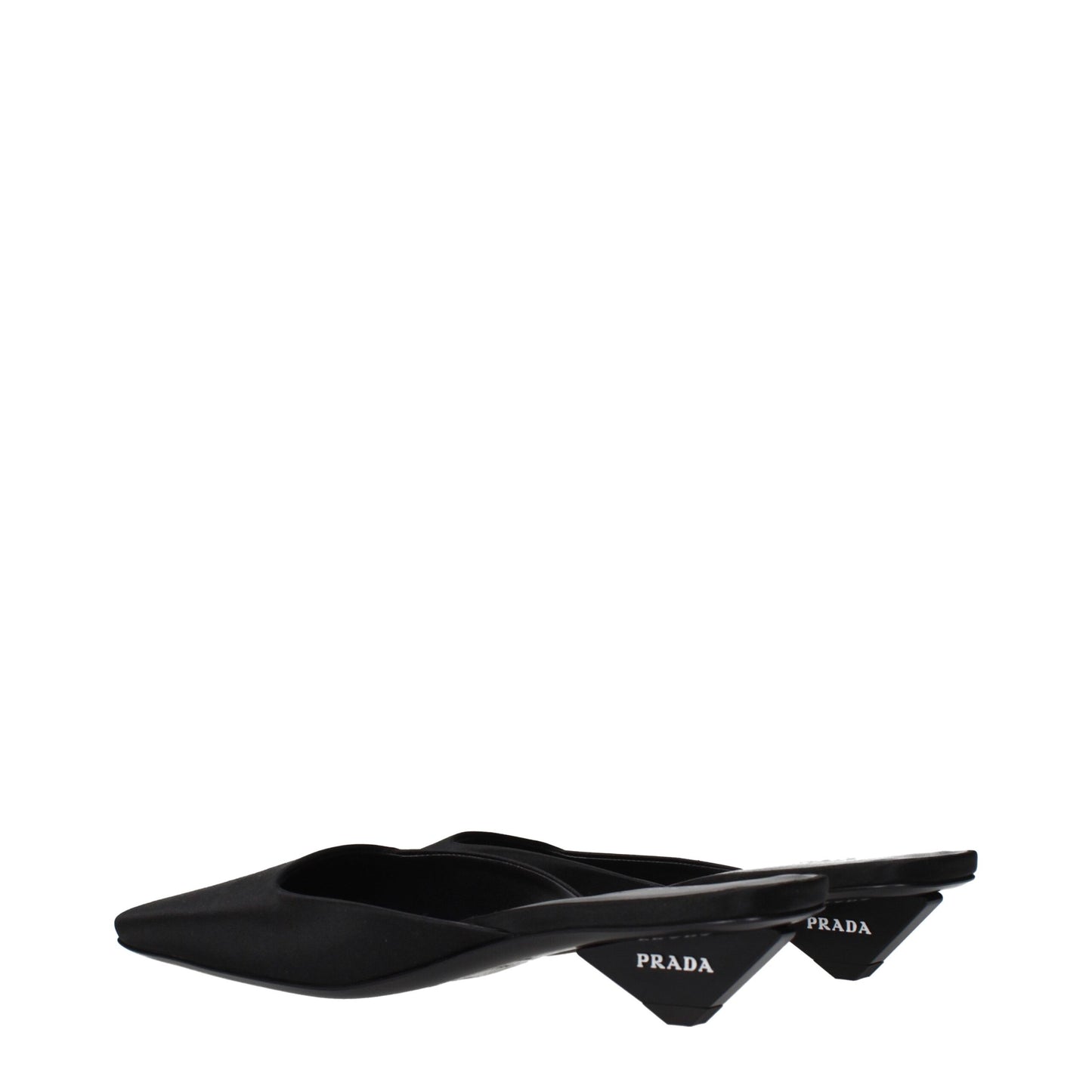 Prada Women's Satin Flat Sandals - Black