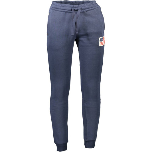 Pants by U.S. POLO ASSN. for men in cotton blue features a sleek silhouette with a sleek , a refined long, and a sophisticated finish.