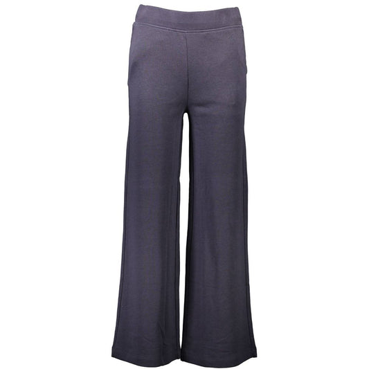 Activewear Pants by Gant for women in cotton blue features an streamlined design with adjustable-waistband, highlighting a streamlined wide and long cut with a comfortable .