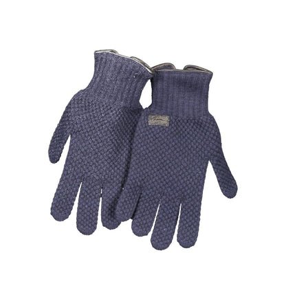 Gloves by Harmont & Blaine for men in wool blue features an distinguished silhouette, showcasing specialized and a refined gloves design for a sophisticated distinguished aesthetic.