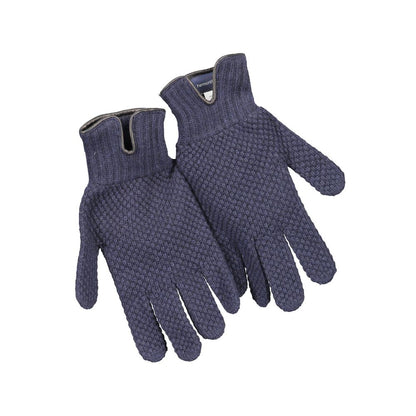 Gloves by Harmont & Blaine for men in wool blue presents a sartorial silhouette, showcasing sartorial across a sophisticated gloves design.
