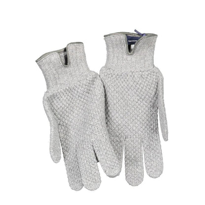 Gloves by Harmont & Blaine for men in wool gray presents a distinguished silhouette, meticulously detailed with unique and a sophisticated gloves design.