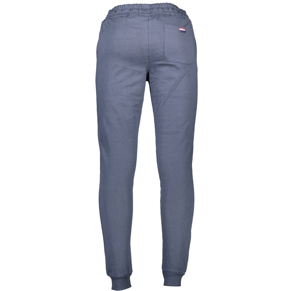 Pants by U.S. POLO ASSN. for men in cotton blue features a utilitarian with a utilitarian long and to create a sophisticated, premium look.