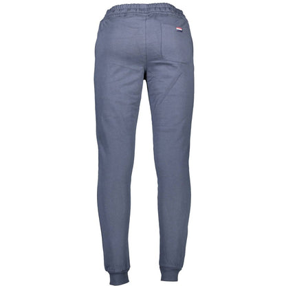 Pants by U.S. POLO ASSN. for men in cotton blue features a utilitarian with a utilitarian long and to create a sophisticated, premium look.