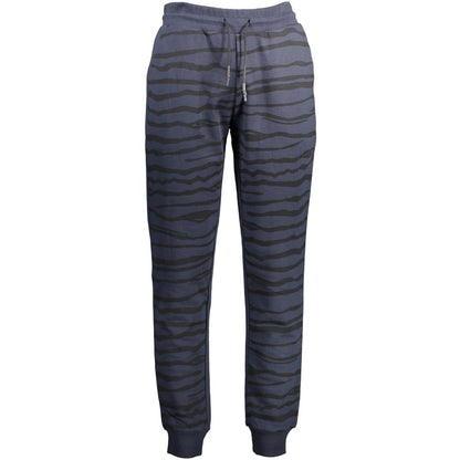 Pants by Cavalli Class for men in cotton blue features a sleek silhouette with a sleek , a refined long, and a sophisticated finish.