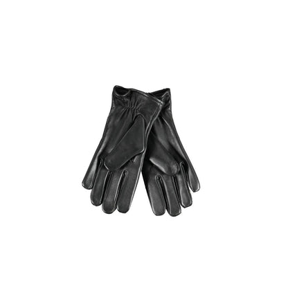 Gloves by Guess Jeans for men in leather black presents a impeccable silhouette, showcasing the impeccable gloves design with sophisticated for an elevated aesthetic.