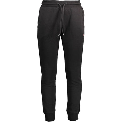 Jogger Sweatpants by Napapijri for men in cotton black features an dynamic with long, , and functional adjustable-waistband for an dynamic silhouette.