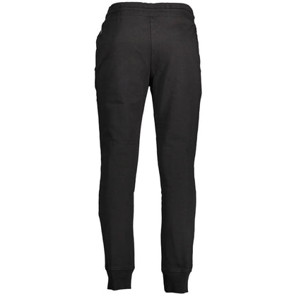 Jogger Sweatpants by Napapijri for men in cotton black features an sporty with a and long, showcasing sporty adjustable-waistband.