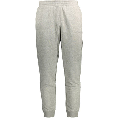 This Calvin Klein men cotton Activewear in gray presents a contemporary silhouette from the Men's Cotton Activewear collection, emphasizing high-performance adjustable-waistband for an elevated contemporary fit.