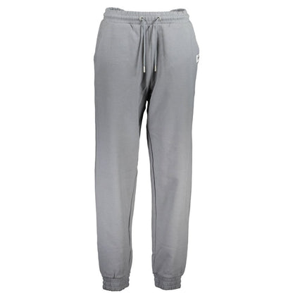 Pants by Calvin Klein for women in cotton gray features an understated silhouette, showcasing a sophisticated and long with a refined for an understated, polished aesthetic.