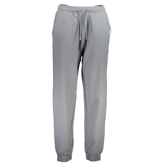 Pants by Calvin Klein for women in cotton gray features an understated silhouette, showcasing a sophisticated and long with a refined for an understated, polished aesthetic.