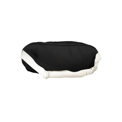 This Belt Pouch Handbag by Calvin Klein for unisex in polyester and black presents a sculptural silhouette featuring a secure snap, zipper & buckle, ample laptop-compartment, and versatile belt-strap for a sculptural finish.