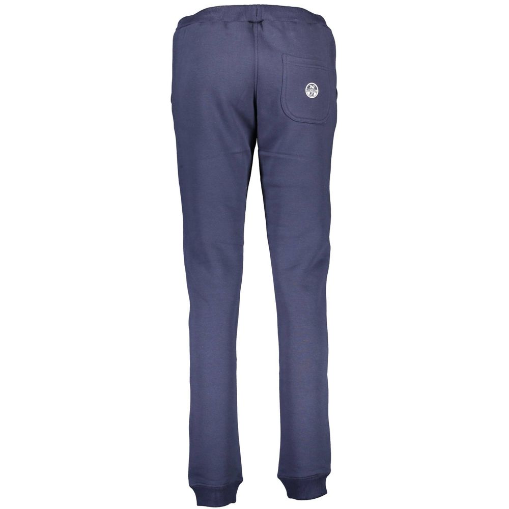 Pants by North Sails for women in cotton blue features an understated silhouette, showcasing a sophisticated and long with a refined for an understated, polished aesthetic.