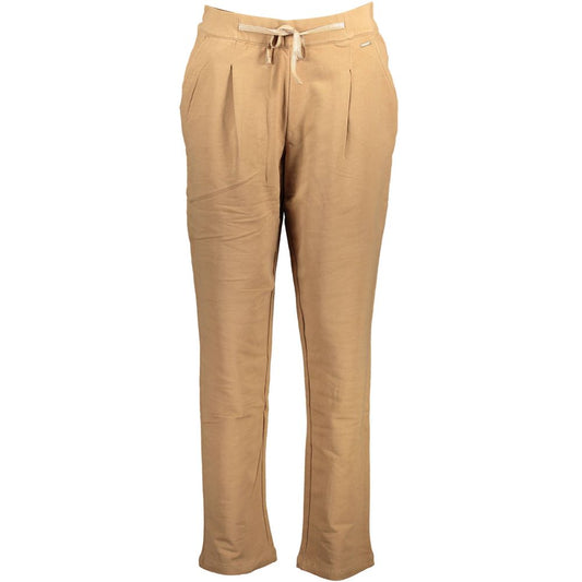 Pants by U.S. POLO ASSN. for women in cotton brown features a enduring silhouette, showcasing a enduring and long with a for a premium, tailored aesthetic.