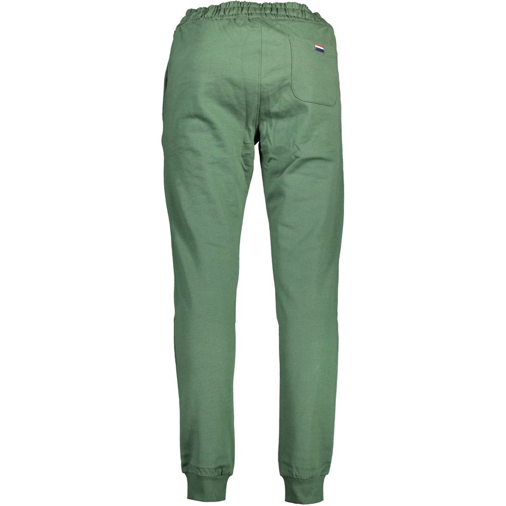 Pants by U.S. POLO ASSN. for men in cotton green features an on trend silhouette with a and cut in an elegant long for a sophisticated look.