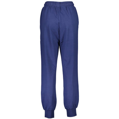 Pants by Fila for women in cotton blue showcases a unrivaled comfort silhouette, featuring a cut and long with a for a unrivaled comfort and refined aesthetic.