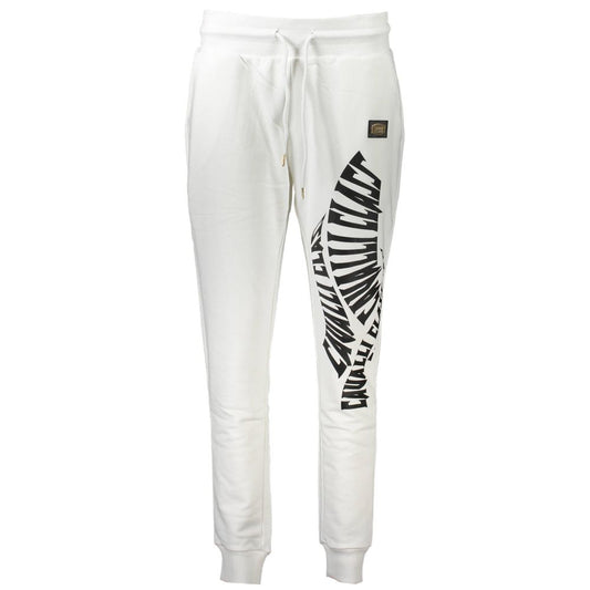 Pants by Cavalli Class for women in cotton white features a utilitarian with a utilitarian long and to create a sophisticated, premium look.