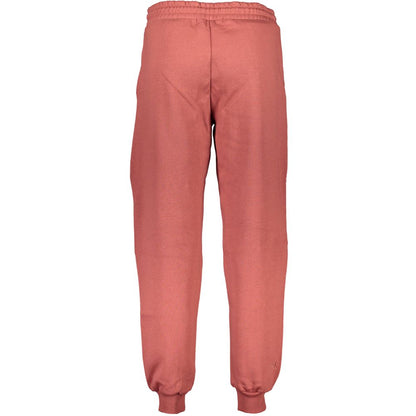 Pants by Calvin Klein for women in cotton red features an on trend silhouette with a and cut in an elegant long for a sophisticated look.