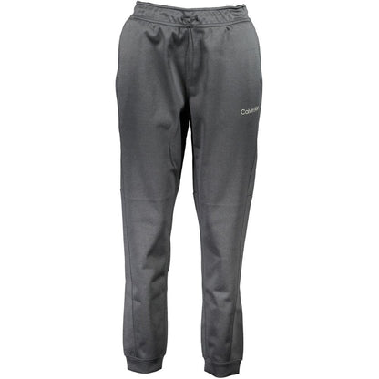 Pants by Calvin Klein for women in polyester black showcases a unrivaled comfort silhouette, featuring a cut and long with a for a unrivaled comfort and refined aesthetic.