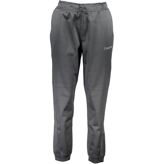 Pants by Calvin Klein for women in polyester black showcases a unrivaled comfort silhouette, featuring a cut and long with a for a unrivaled comfort and refined aesthetic.