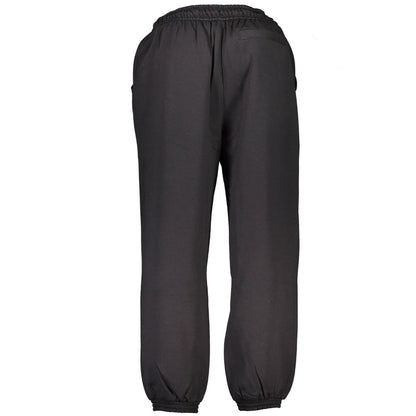 Joggers by Calvin Klein for men in cotton black features an refined tailoring silhouette, showcasing a premium with a and long cut for a refined tailoring look.