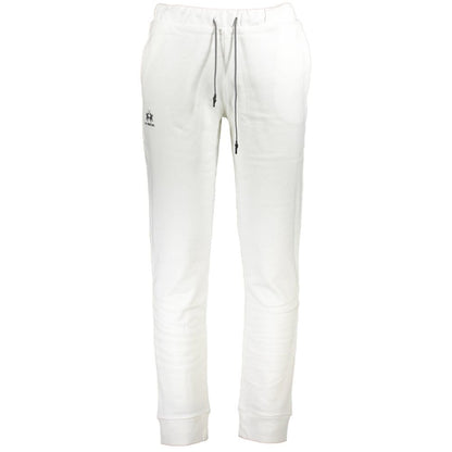 Joggers by La Martina for men in cotton white & print features a refined silhouette with a refined , defined by a and a refined long for a refined finish.