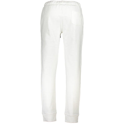 Joggers by La Martina for men in cotton white & print features an refined tailoring silhouette, showcasing a premium with a and long cut for a refined tailoring look.