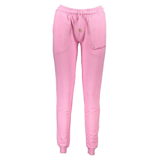 Joggers by Cavalli Class for women in cotton pink features a polished silhouette with a polished athletic, reaching a polished long and finished with a polished .