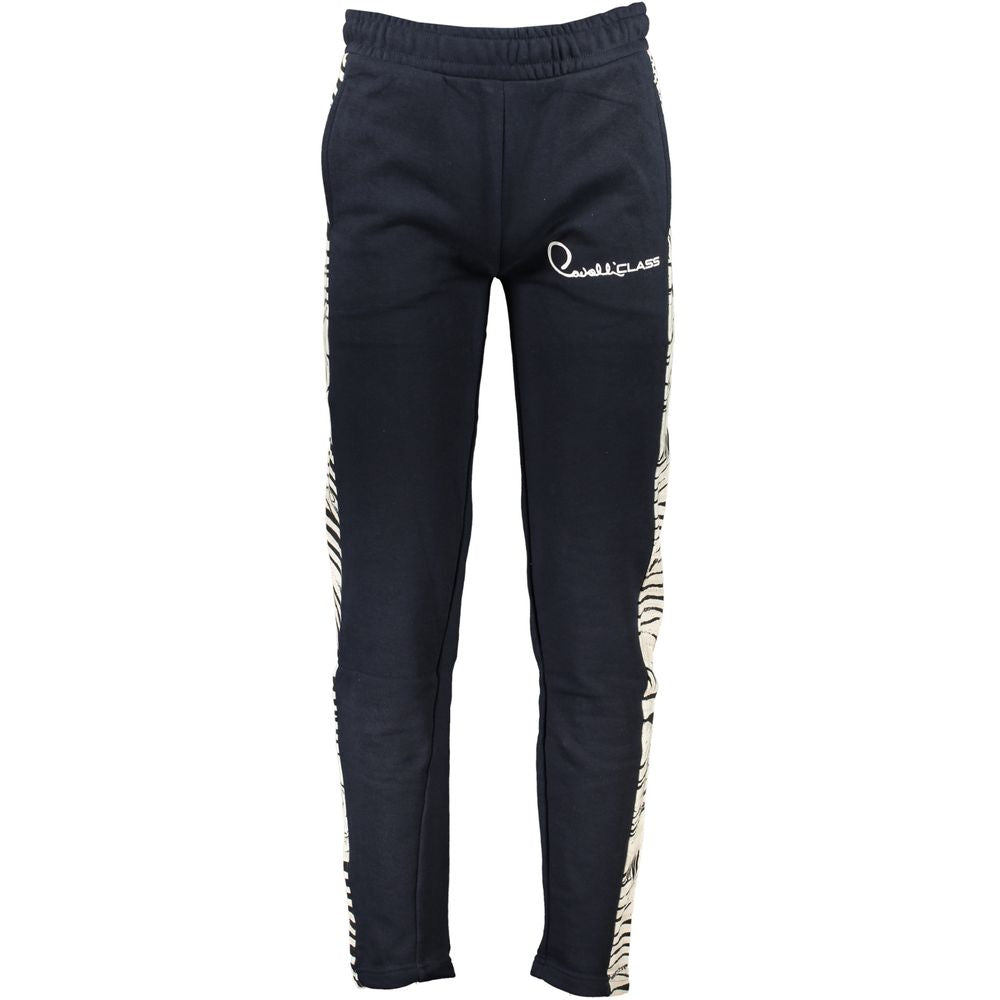 Joggers by Cavalli Class for men in cotton blue & print features an sophisticated and with a precise long, creating a sophisticated and sophisticated silhouette.