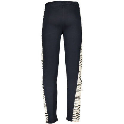 Joggers by Cavalli Class for men in cotton blue & print features an sartorial and long with a cut for a sartorial finish.