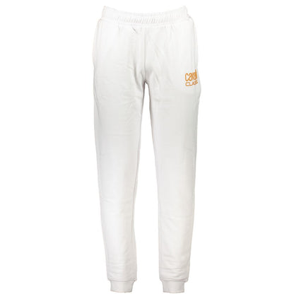 Joggers by Cavalli Class for men in cotton white & print features a refined silhouette with a refined , defined by a and a refined long for a refined finish.