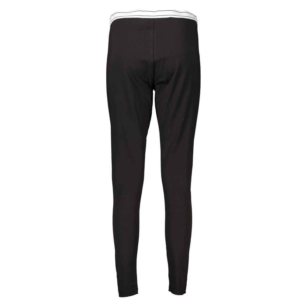 Activewear Leggings by Tommy Hilfiger for women in cotton black & print features a athletic leggings and with a long cut, showcasing technical adjustable-waistband for a athletic finish.