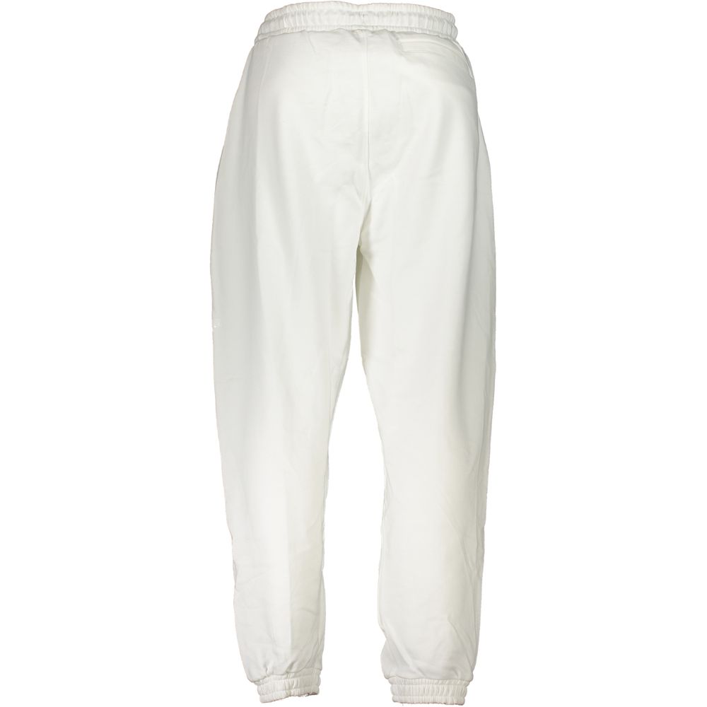 Joggers by Calvin Klein for men in cotton white & print features an sartorial and long with a cut for a sartorial finish.
