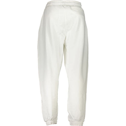 Joggers by Calvin Klein for men in cotton white & print features an sartorial and long with a cut for a sartorial finish.