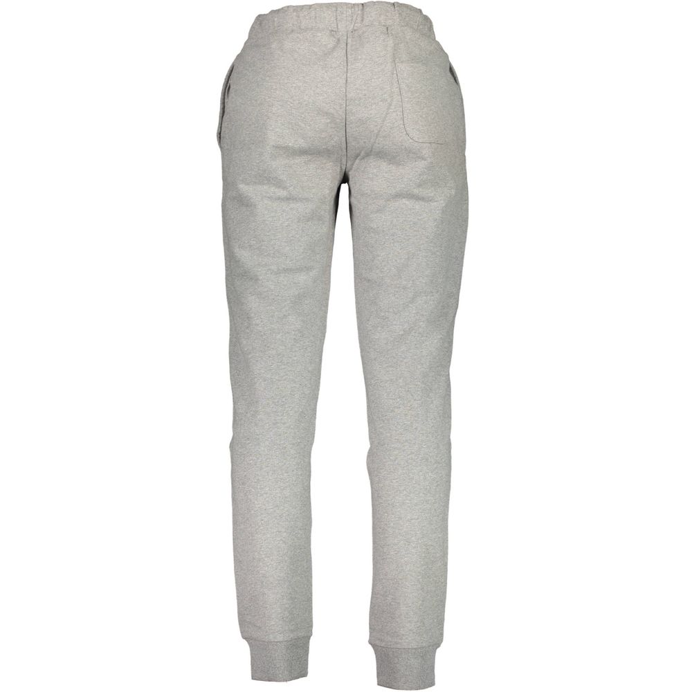 Joggers by La Martina for men in cotton gray & print presents a tailored silhouette, showcasing a tailored regular-fit and long cut with a refined for a truly tailored aesthetic.