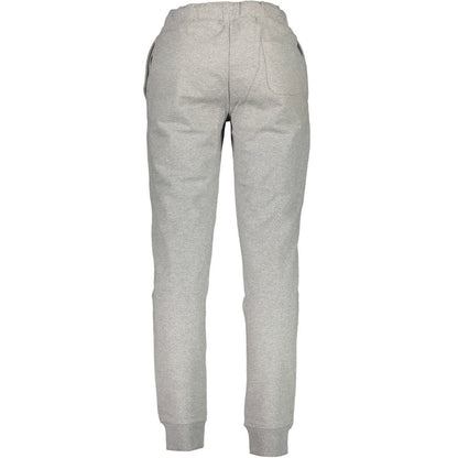 Joggers by La Martina for men in cotton gray & print presents a tailored silhouette, showcasing a tailored regular-fit and long cut with a refined for a truly tailored aesthetic.