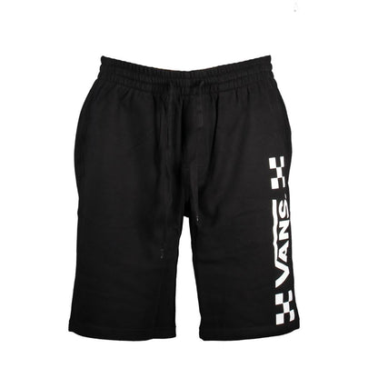 Activewear Shorts by Vans for men in cotton black & print features a kinetic silhouette, showcasing adjustable-waistband with a kinetic , short, and for a premium athletic look.
