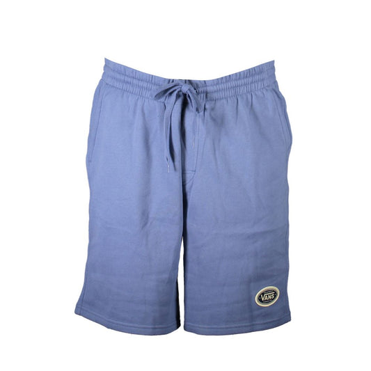 Activewear Shorts by Vans for men in cotton blue features a contemporary silhouette with adjustable-waistband, a contemporary , short, and for a contemporary finish.