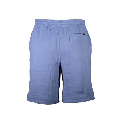 Activewear Shorts by Vans for men in cotton blue features an sporty with adjustable-waistband, presenting a short and designed for a sporty look.