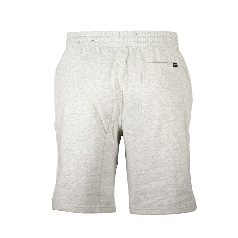 Activewear Shorts by Vans for men in cotton gray & print features an ergonomic with adjustable-waistband, highlighting a ergonomic and short for a premium, high-performance look.