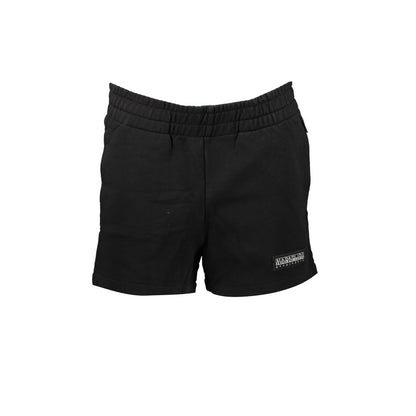 Activewear Shorts by Napapijri for women in cotton black features an athletic and short with a and high-performance adjustable-waistband.