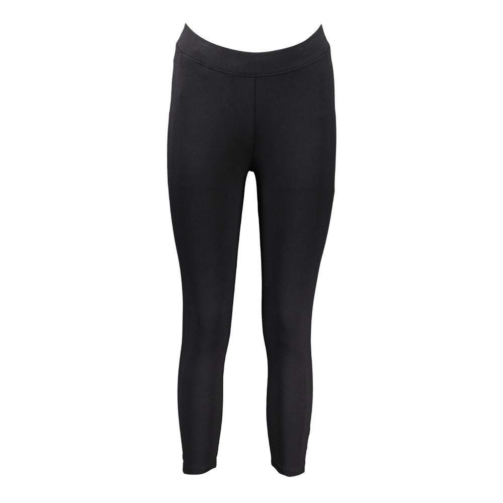Activewear Leggings by Napapijri for women in cotton black features an streamlined leggings and with a long cut, beautifully enhanced by performance-driven adjustable-waistband.