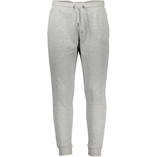 Joggers by Cavalli Class for men in cotton gray features an refined tailoring silhouette, showcasing a premium with a and long cut for a refined tailoring look.