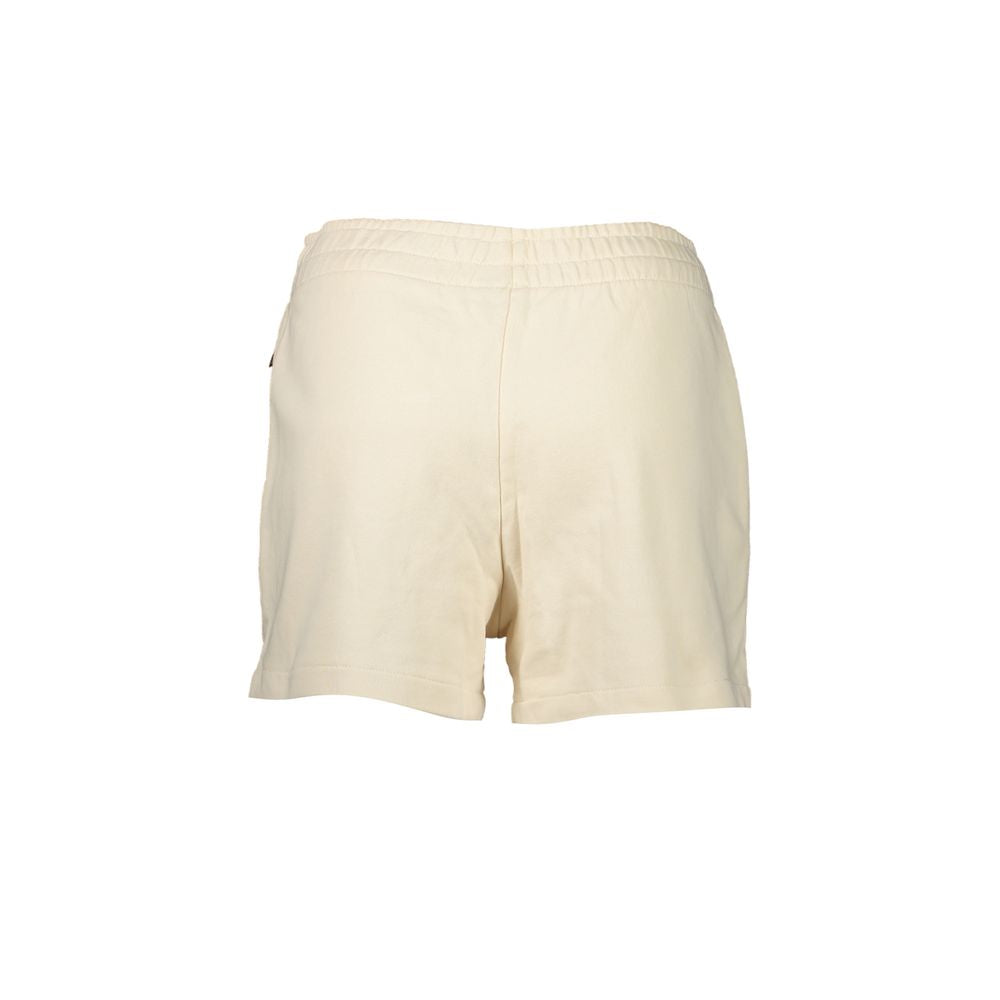 Activewear Shorts by Napapijri for women in cotton beige features an versatile with adjustable-waistband, presenting a versatile short and designed for a versatile look.