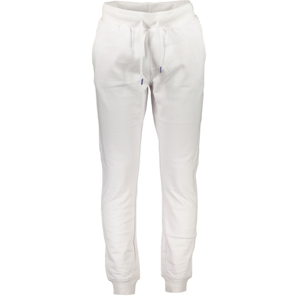Joggers by North Sails for men in organic cotton white features an refined tailoring silhouette, showcasing a premium with a and long cut for a refined tailoring look.