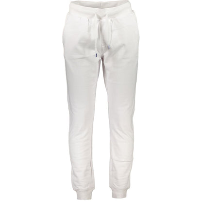 Joggers by North Sails for men in organic cotton white features an refined tailoring silhouette, showcasing a premium with a and long cut for a refined tailoring look.