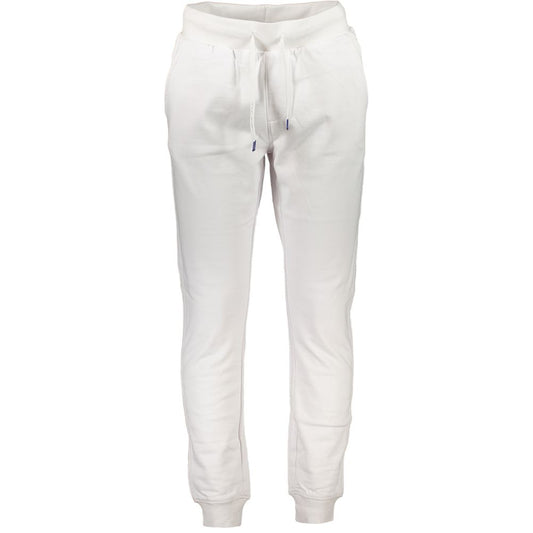 Joggers by North Sails for men in organic cotton white features an refined tailoring silhouette, showcasing a premium with a and long cut for a refined tailoring look.