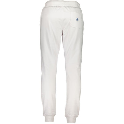 Joggers by North Sails for men in organic cotton white features an sartorial and long with a cut for a sartorial finish.