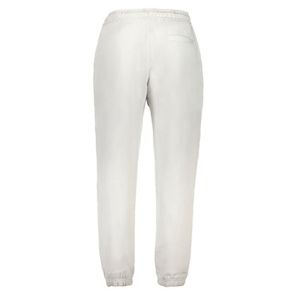 Joggers by Calvin Klein for men in cotton gray & print presents a tailored silhouette, showcasing a tailored athletic and long cut with a refined for a truly tailored aesthetic.